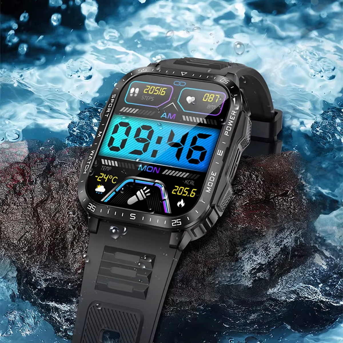 Montre Connectée KT79 - Étanche & Longue Autonomie