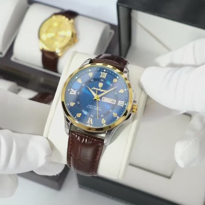 Montre Poedagar 855 - Élégance & Aiguilles Lumineuses